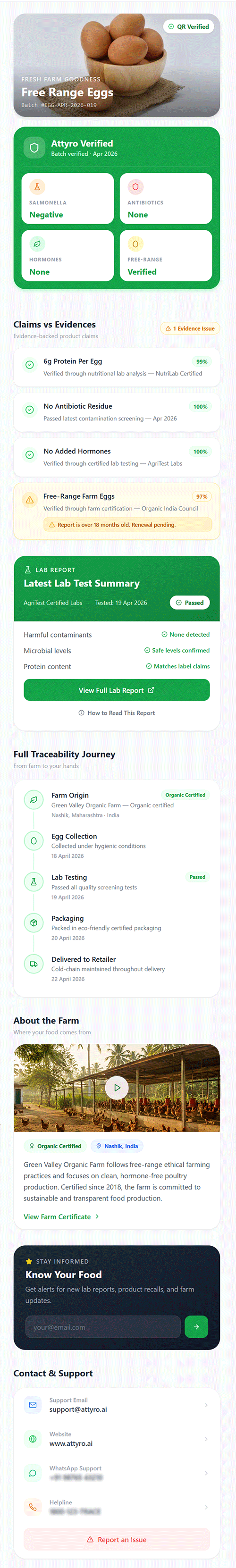 Sample Product Trust Page